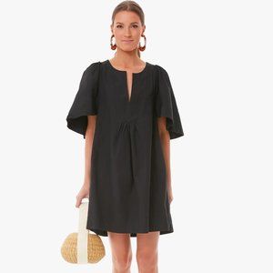 Pomander Place Black Finley Flutter Sleeve Dress size S NWOT